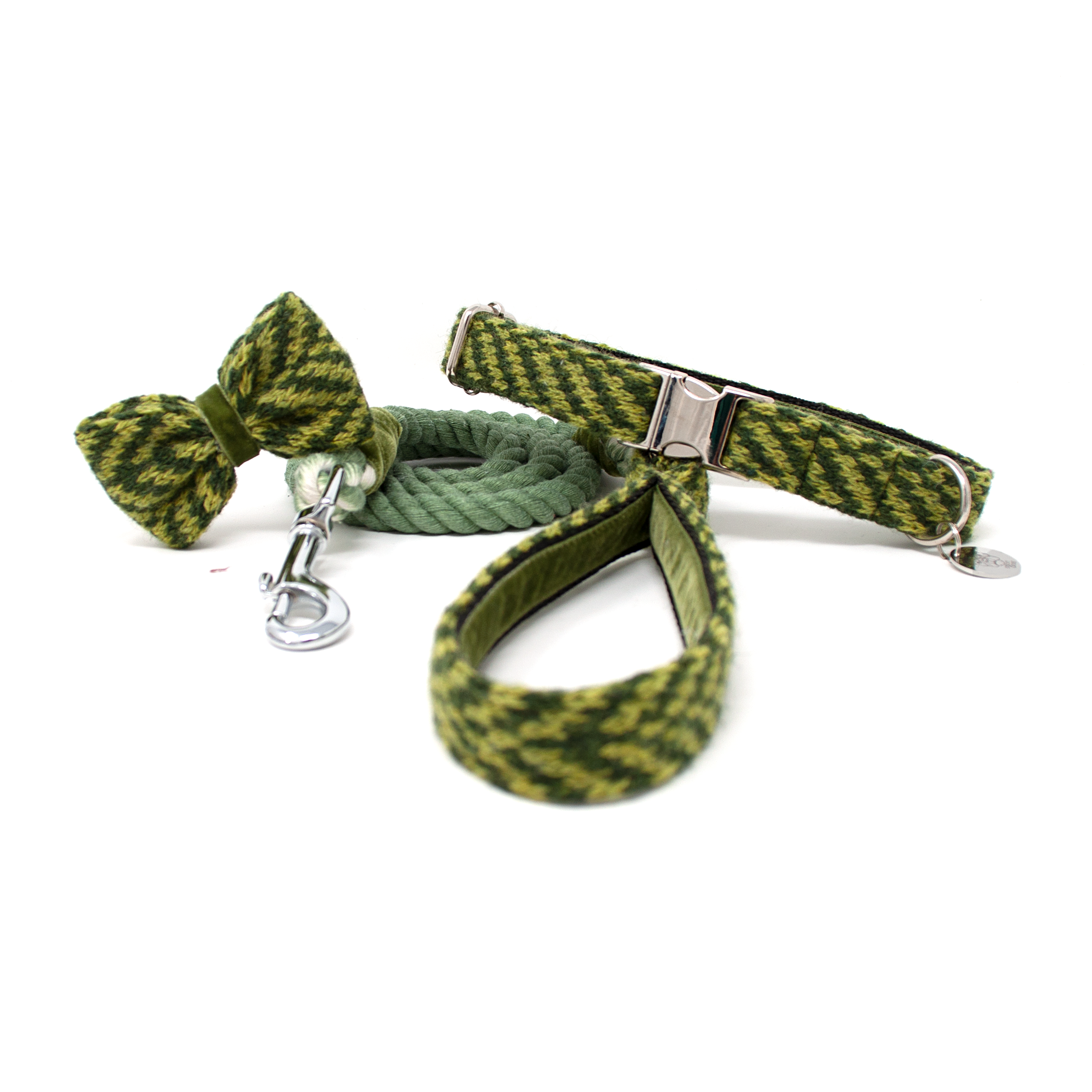 Lime - AW24 - Collar, Lead & Bow Tie Bundle