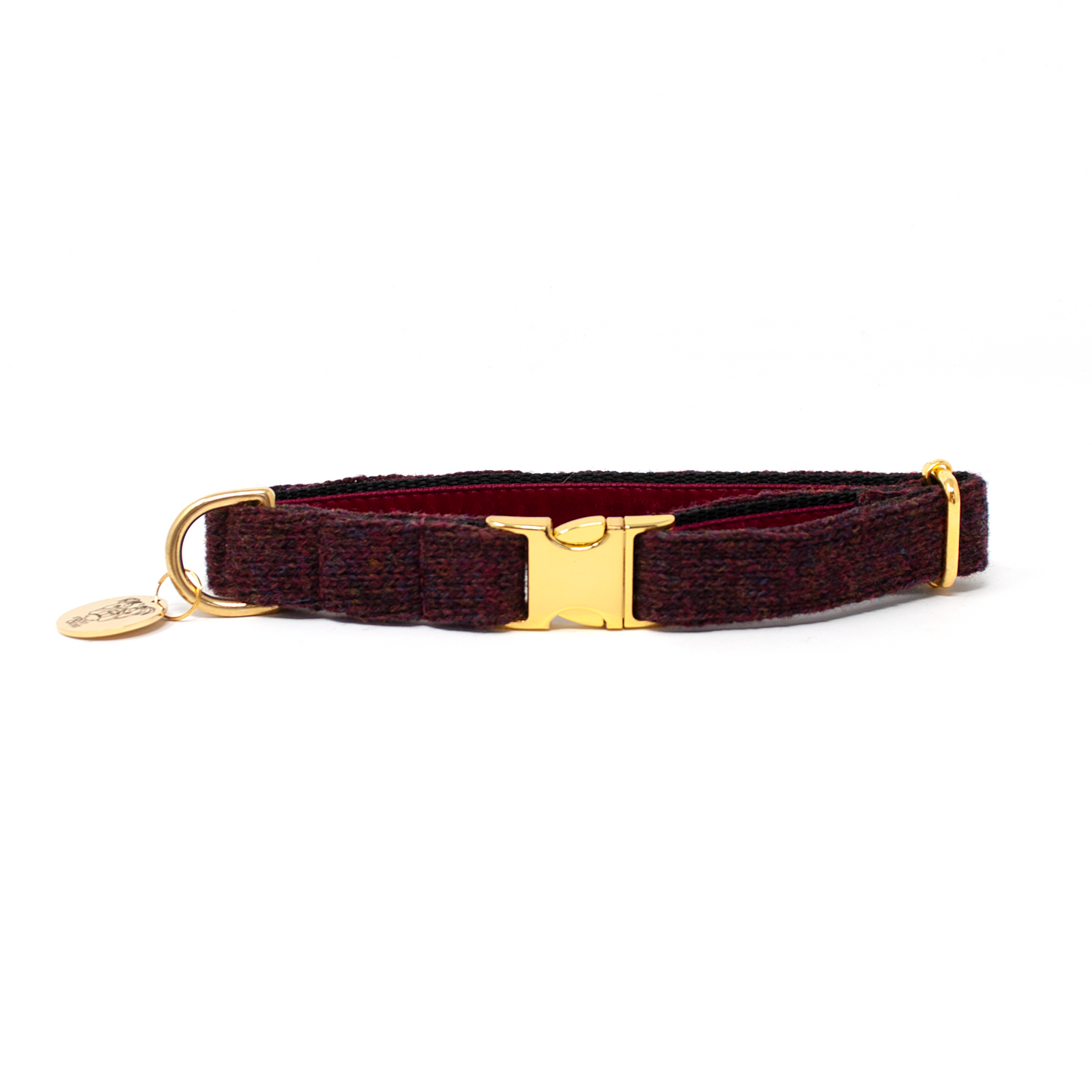 Burgundy - The Holly Collection - Luxury Dog Collar