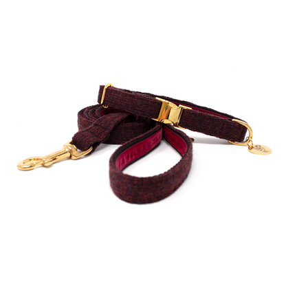 Burgundy - The Holly Collection - Luxury Dog Collar