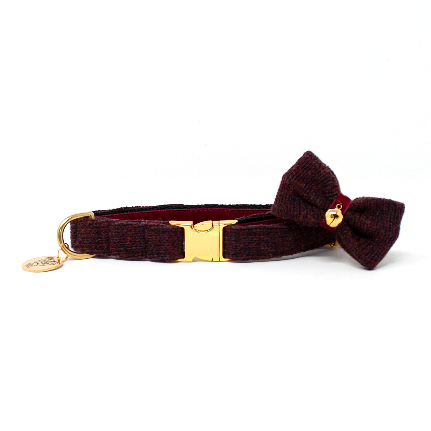 Burgundy - The Holly Collection - Luxury Dog Collar