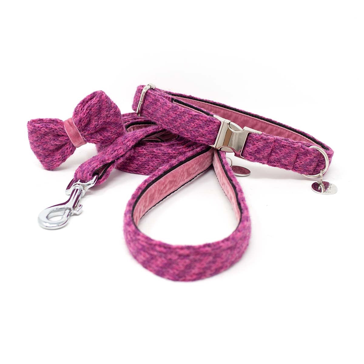 Cerise - AW24 - Collar, Lead & Bow Tie Bundle