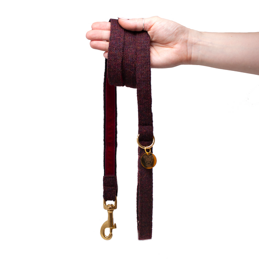 Burgundy - The Holly Collection - Luxury Dog Lead