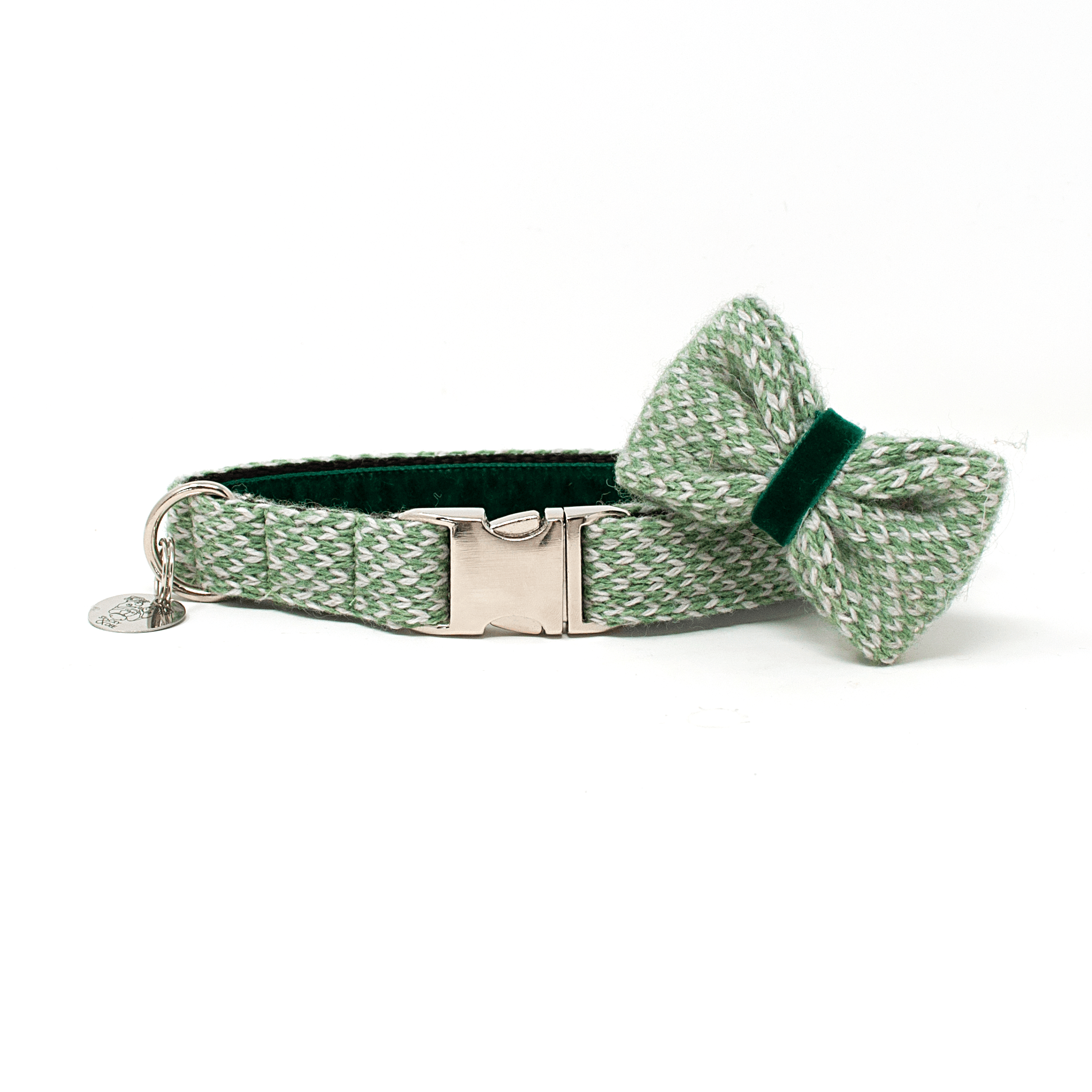 Green & Dove - Classic Collection - Luxury Dog Collar