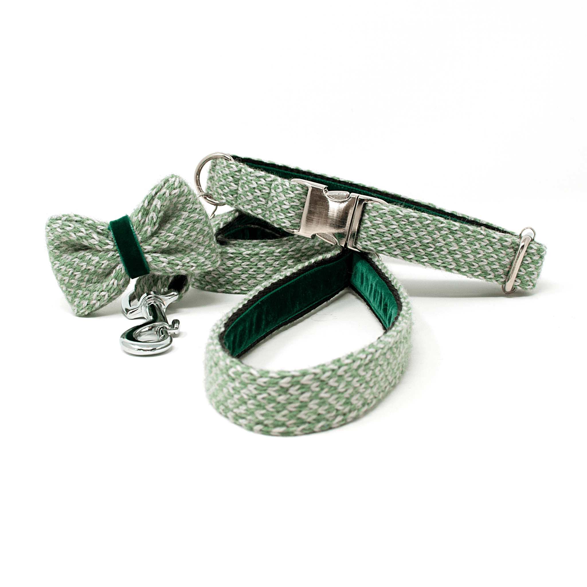 Green & Dove - Classic Collection - Luxury Dog Collar